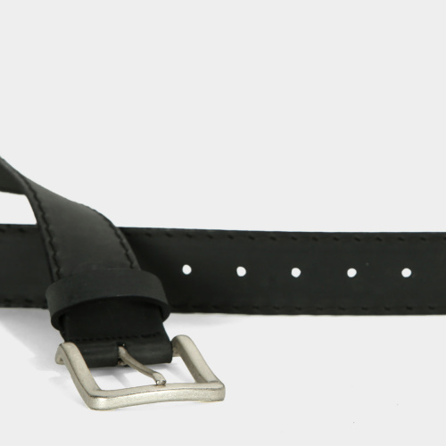 Men's worn effect leather belt