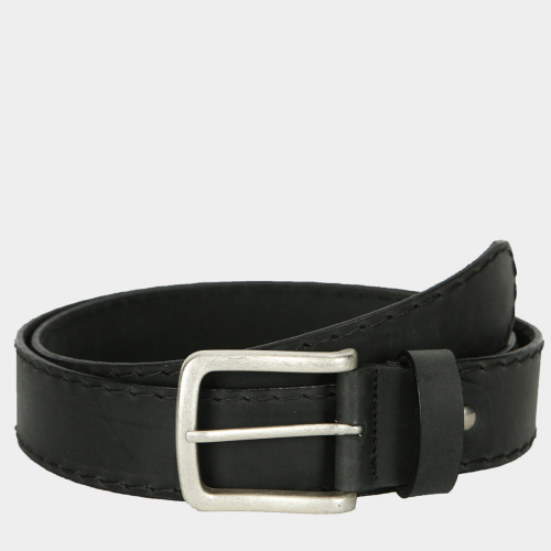 Men's worn effect leather belt