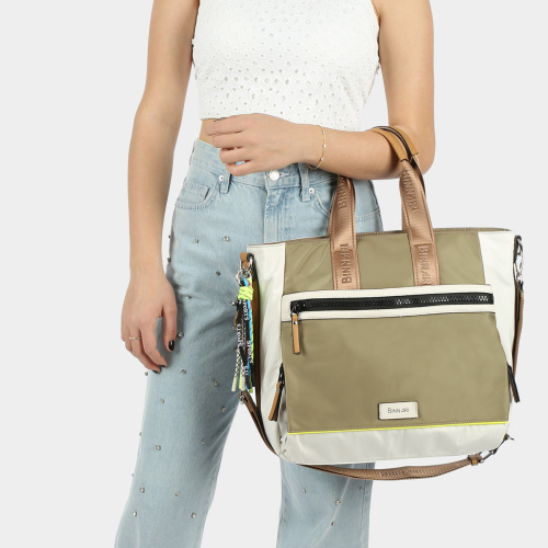 Bolso dos asas Madeira