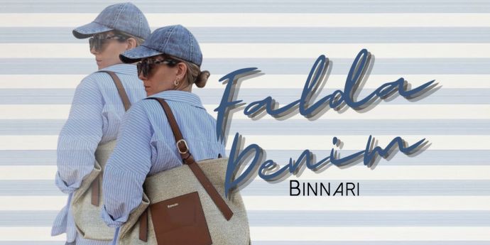 Falda denim larga: cómo combinar la prenda de la temporada con tus bolsos de verano