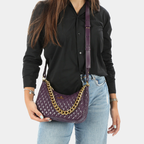 Bolso bandolera media luna Gianna