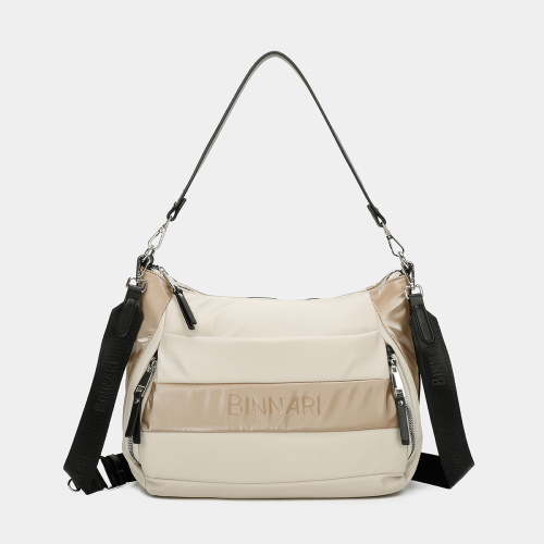 Bimba Y Lola Nylon Medium Crossbody Bag Camel