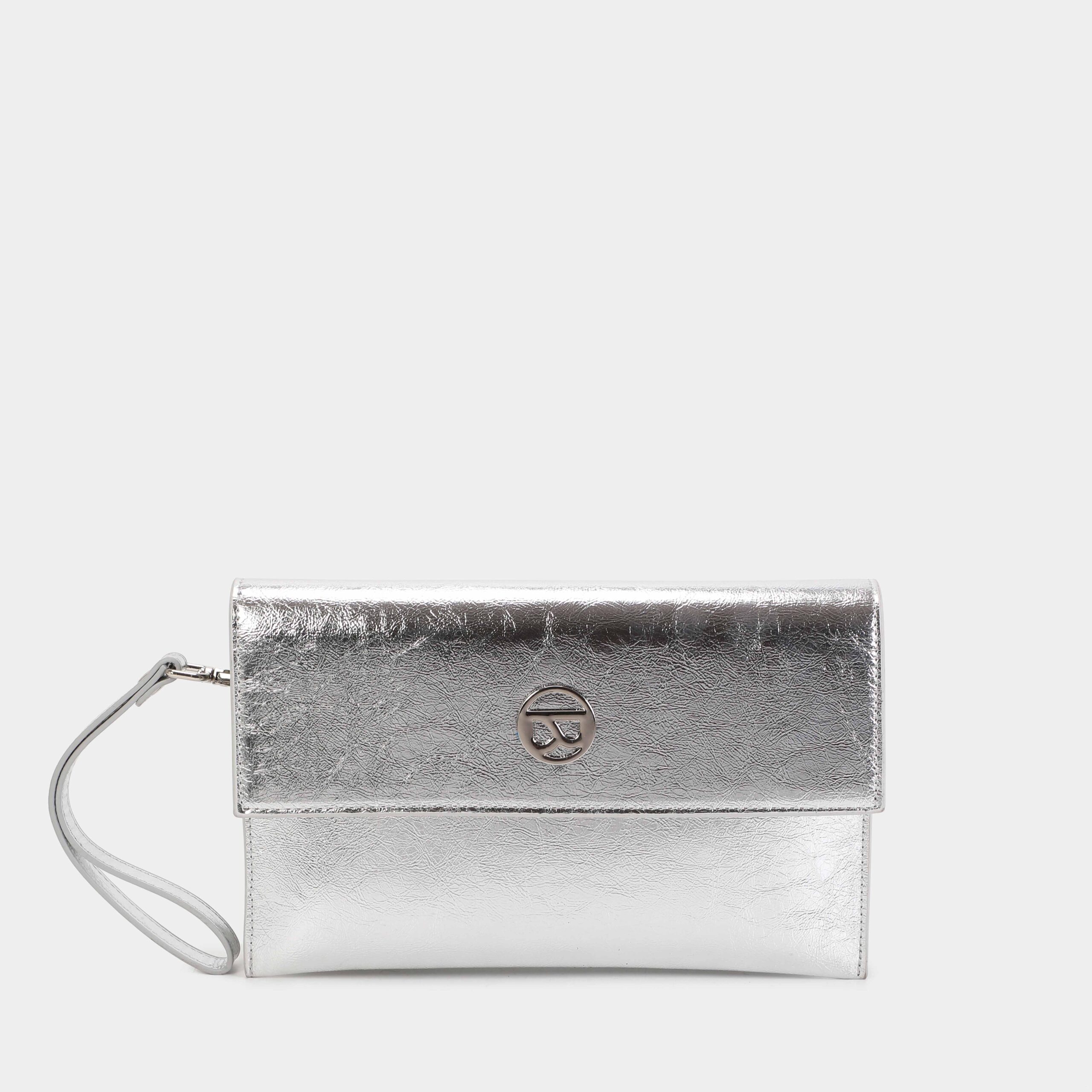 Binnari Lisa handbag in silver.
