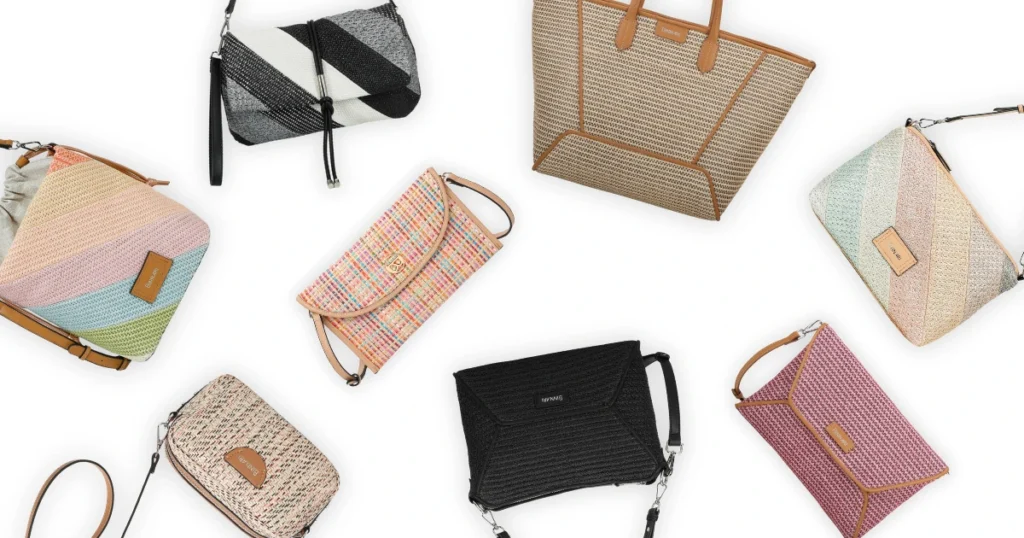 College de fotos de varios bolsos Binnari de la colección Infinite Horizons de Binnari.