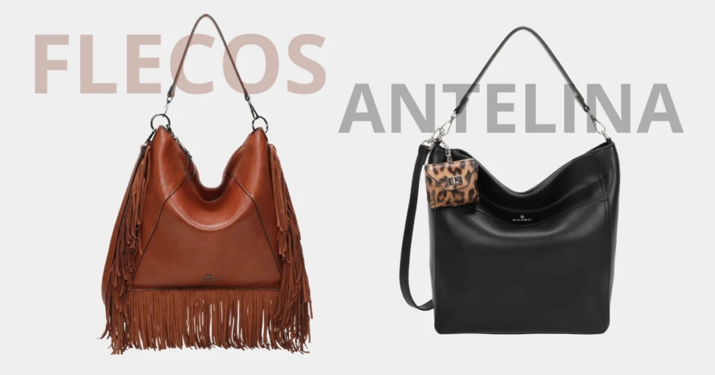 Bolsos boho chic con flecos y antelina Glen y Kate.